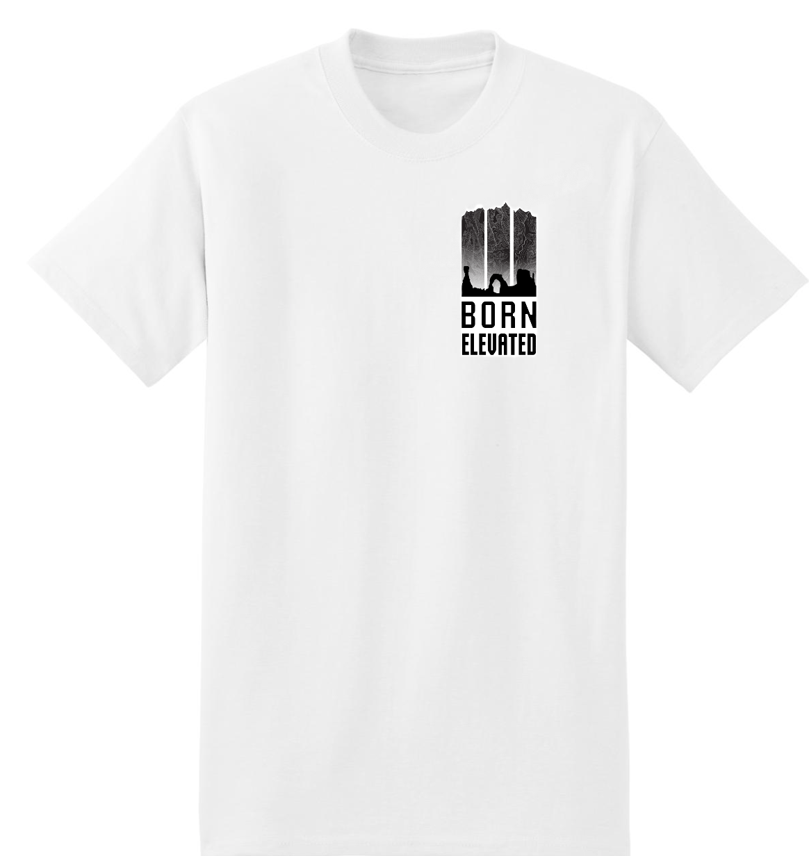 White short sleeve with black logo - COMING SOON